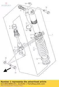 suzuki 6210003B90163 assorbitore assy, ??r - Il fondo