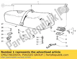 Here you can order the saddle from Piaggio Group, with part number CM0278020054: