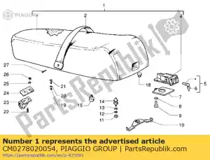 Piaggio Group CM0278020054 saddle - Bottom side