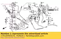 17910HN5670, Honda, câble comp., accélérateur honda trx350fe fourtrax rancher 4x4 es trx400fa at 350 400 , Nouveau