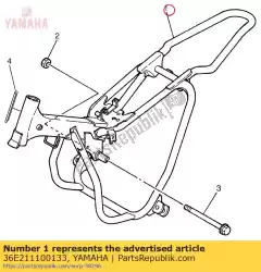 Ici, vous pouvez commander le cadre comp. Auprès de Yamaha , avec le numéro de pièce 36E211100133: