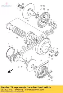 suzuki 2122015F11 obudowa, sprz?g?o - Dół