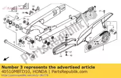 Qui puoi ordinare caso, catena di trasmissione da Honda , con numero parte 40510MBTD10: