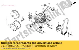 Honda 15141MEGA21 chaîne, commande de pompe à huile (70 - La partie au fond