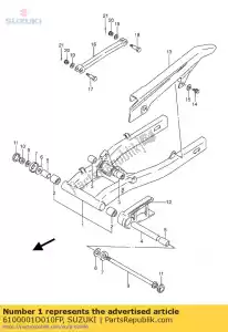 Suzuki 6100001D010FP bras, balancer rr - La partie au fond