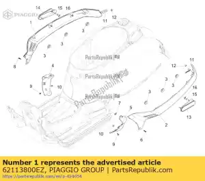 Piaggio Group 62113800EZ prawy panel boczny - Dół