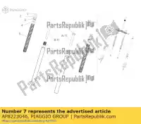 AP8223046, Piaggio Group, Vorkpomp ring aprilia  gulliver sr zd4kla00 zd4te zd4vfb00, zd4vfd00, zd4vfu00, zd4vfj, zd4vz000 50 1995 1996 1997 1998 1999 2000 2001 2002 2003 2004 2005 2006 2007 2008 2009 2010 2011 2012 2013 2014 2016 2017 2018 2019 2020 2021 2022, Nieuw