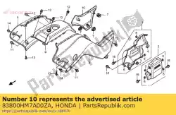 Aquí puede pedir cubierta r, sid * g152 * de Honda , con el número de pieza 83800HM7A00ZA: