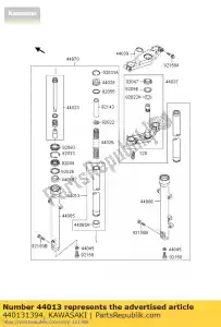 kawasaki 440131394 tubo-horquilla interior ex500-d1 - Lado inferior