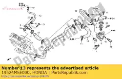 Aquí puede pedir manguera a, sub agua de Honda , con el número de pieza 19524MEE000: