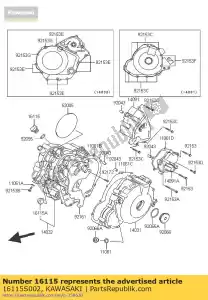 Kawasaki 16115S002 korek wlewu oleju - Dół