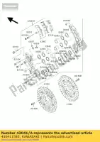 430411585, Kawasaki, caliper-assy, ??fr, rh kawasaki ZX ninja rr 750 7, Nowy