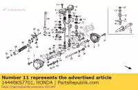 14440KS7701, Honda, hefboom comp l, exh honda cr  r cr250r 250 , Nieuw