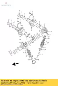 suzuki 1289245000230 calço, tapet - Lado inferior