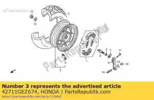 honda 42711GEZ674 pneu (kenda) - La partie au fond