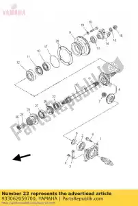 Yamaha 933062059700 consequência - Lado inferior