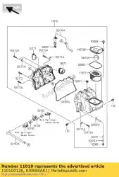 Here you can order the filter-assy-air zr1000b7f from Kawasaki, with part number 110100126: