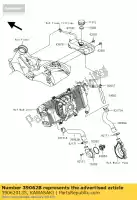 390620135, Kawasaki, resfriamento de mangueira, cabeçote er650a6s kawasaki er-6f er-6n 650 2006 2007 2008, Novo