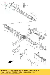 Qui puoi ordinare nessuna descrizione disponibile da Suzuki , con numero parte 2541130B00: