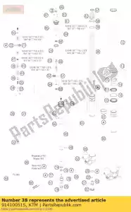 ktm 91410051S mola polida 4,2 n / mm2 cc - Lado inferior