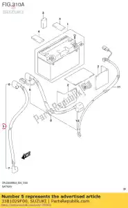 suzuki 3381029F00 fio, mo inicial - Lado inferior