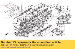 Aqui você pode pedir o nenhuma descrição disponível no momento em Honda , com o número da peça 50351HM7000: