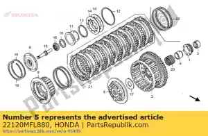 honda 22120MFL880 center comp., clutch - Bottom side