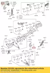 Here you can order the bolt,flange,6x10 from Kawasaki, with part number 92154Y038: