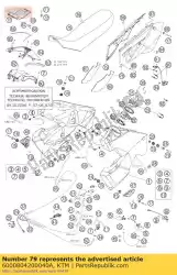 Tutaj możesz zamówić os? Ona boczna r / s tylna czarna-m. 05 od KTM , z numerem części 6000804200040A: