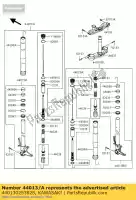 440130253828, Kawasaki, tubo-tenedor interior, lh, k.gol kawasaki zx6r ninja r zx 6r 600 , Nuevo