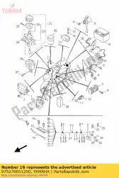 Qui puoi ordinare bullone, con rondella (n30) da Yamaha , con numero parte 975270651200: