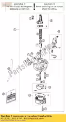 Ici, vous pouvez commander le carburateur del. Phva 12xs 05 auprès de KTM , avec le numéro de pièce 45131001300: