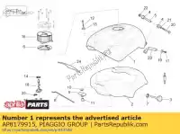 AP8179915, Piaggio Group, coperchio del serbatoio del carburante. rosso aprilia  rs 125 2006 2007 2008 2009 2010, Nuovo