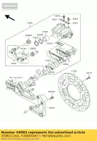 430821264, Kawasaki, Pad-assy-brake kawasaki vn classic fi n a mean streak p d drifter r b vulcan e nomad l tourer  vn1500 1500 vn1600 1600 , New