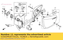 Here you can order the cover set, r. Side (wl) * from Honda, with part number 63000MGR700ZA: