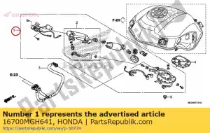 Honda 16700MGH641 zespó? pompy, paliwo - Dół