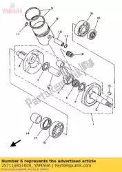 Qui puoi ordinare perno, manovella 1 da Yamaha , con numero parte 257116811000: