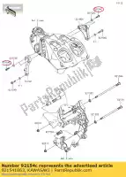 921541863, Kawasaki, bullone, flangiato, 8x35 zx1400hgf kawasaki  zzr 1400 2016 2017 2018 2019 2020 2021, Nuovo