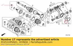 Aqui você pode pedir o rolamento, esfera angular, 34x61x27 (ntn) em Honda , com o número da peça 91051HP6A01: