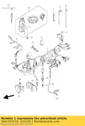 Here you can order the harness,wiring from Suzuki, with part number 3661031FE0: