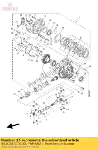 yamaha 4S1G61630100 afdichting, olie 1 - Onderkant