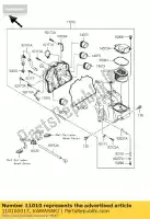 110100017, Kawasaki, filtre-assy-air zr750-j1h kawasaki z 750 2004 2005 2006, Nouveau