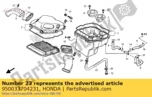 Honda 950033704231 buis, vinyl, 11x15x420 - Onderkant