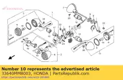 Ici, vous pouvez commander le rester comp., fr. Clignotant auprès de Honda , avec le numéro de pièce 33640MM8003: