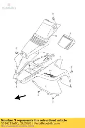 Aqui você pode pedir o porca, pára-choque em Suzuki , com o número da peça 5314119A00: