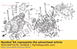 Aqui você pode pedir o nenhuma descrição disponível no momento em Honda , com o número da peça 90910HP1670: