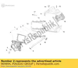 Here you can order the blow-by gasket from Piaggio Group, with part number 969894: