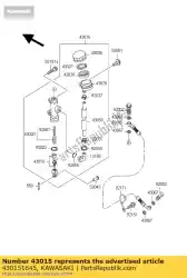 Tutaj możesz zamówić cylinder-assy-master, od Kawasaki , z numerem części 430151645: