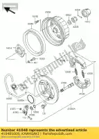 410481069, Kawasaki, hamulec szcz?kowy ex500-b1 kawasaki el er gpz klf 250 252 300 305 500 1985 1986 1987 1988 1989 1990 1991 1992 1993 1994 1996 1997 1998 1999 2000 2001 2002 2003 2004 2005 2006, Nowy