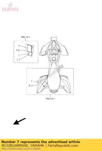 yamaha 4D32816MM000 etichetta, avvertimento pneumatico e carico - Il fondo